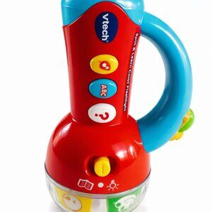 VTech Spin and Learn Color Flashlight Enhanced Flashlight Learning Toy Red-AC248